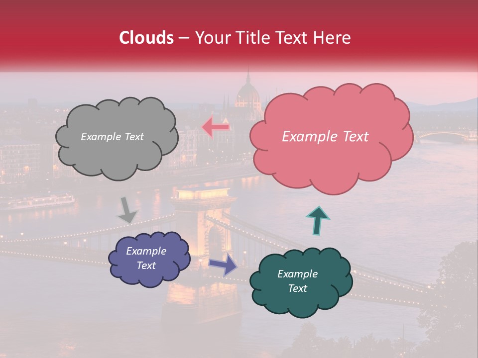 A Bridge Over A River With A City In The Background PowerPoint Template