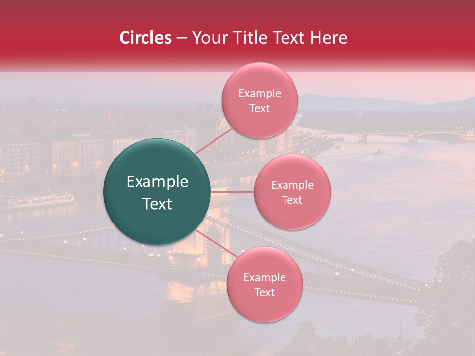 A Bridge Over A River With A City In The Background PowerPoint Template