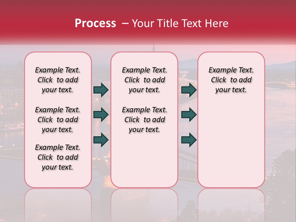 A Bridge Over A River With A City In The Background PowerPoint Template