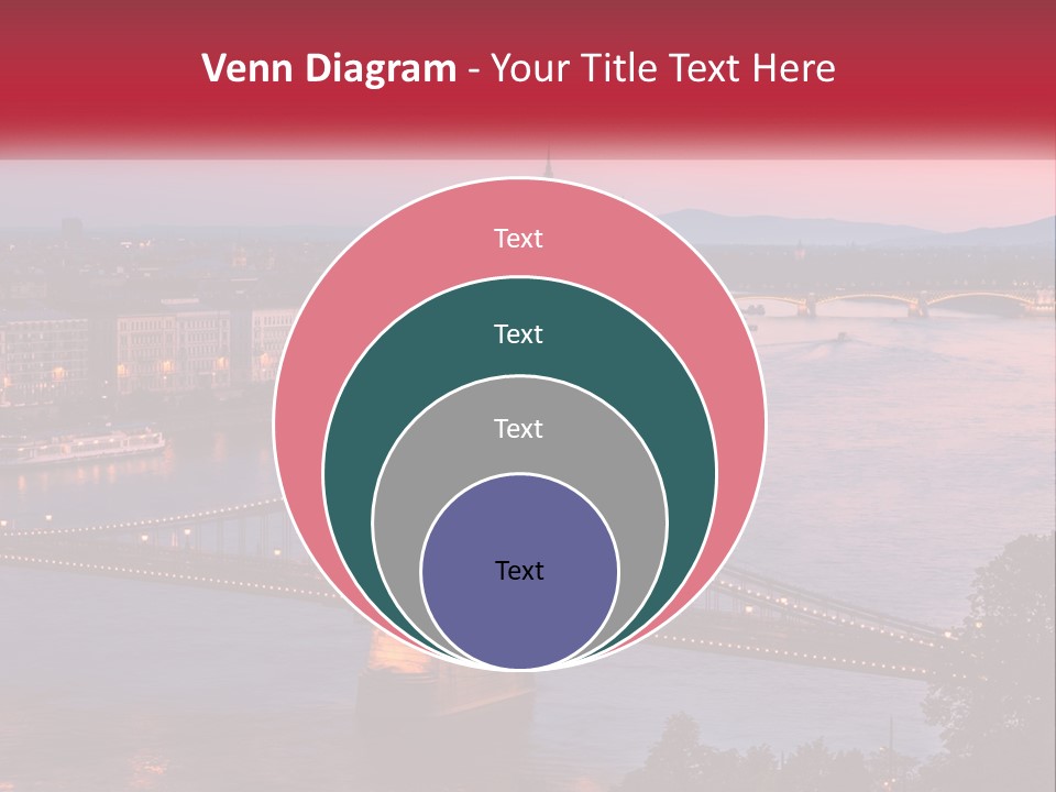 A Bridge Over A River With A City In The Background PowerPoint Template
