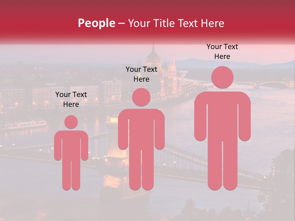 A Bridge Over A River With A City In The Background PowerPoint Template