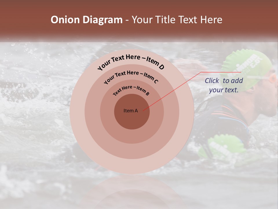 A Couple Of Men Swimming In A Body Of Water PowerPoint Template