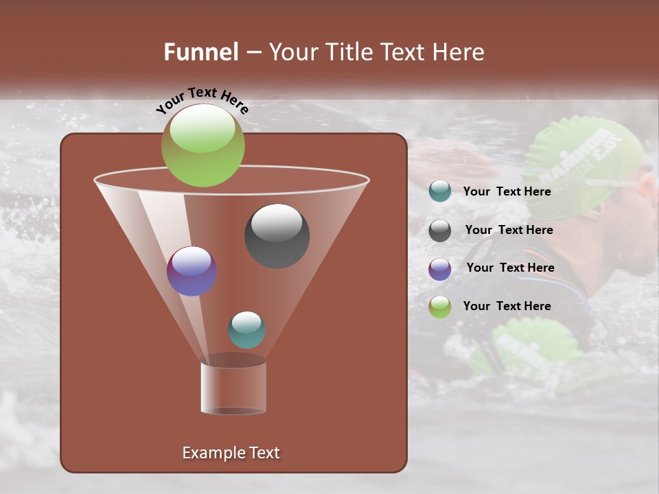 A Couple Of Men Swimming In A Body Of Water PowerPoint Template