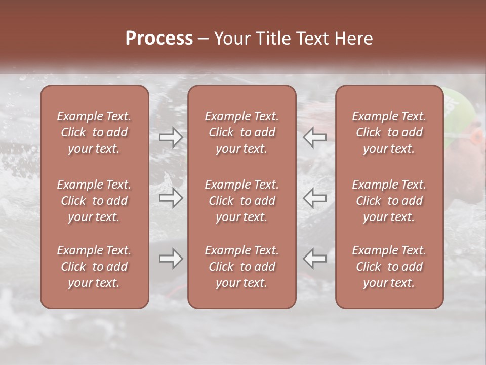 A Couple Of Men Swimming In A Body Of Water PowerPoint Template
