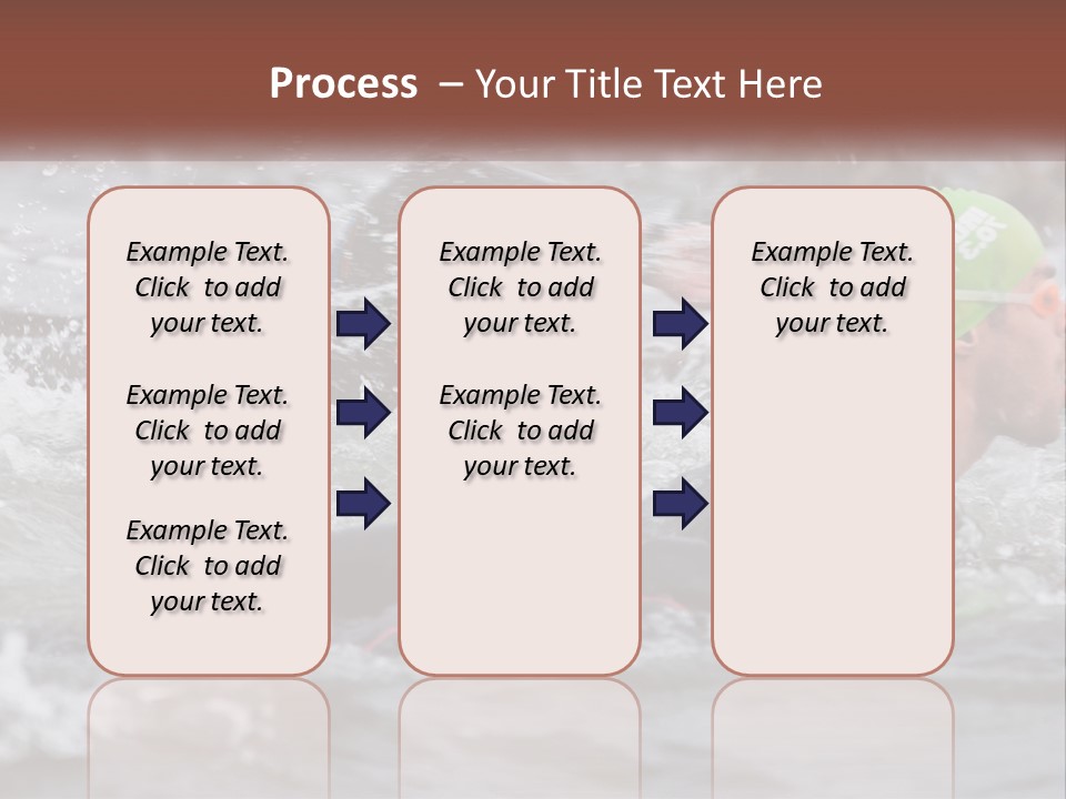 A Couple Of Men Swimming In A Body Of Water PowerPoint Template