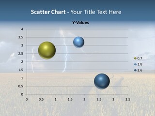 A Large Field With A Lightning Bolt In The Sky PowerPoint Template