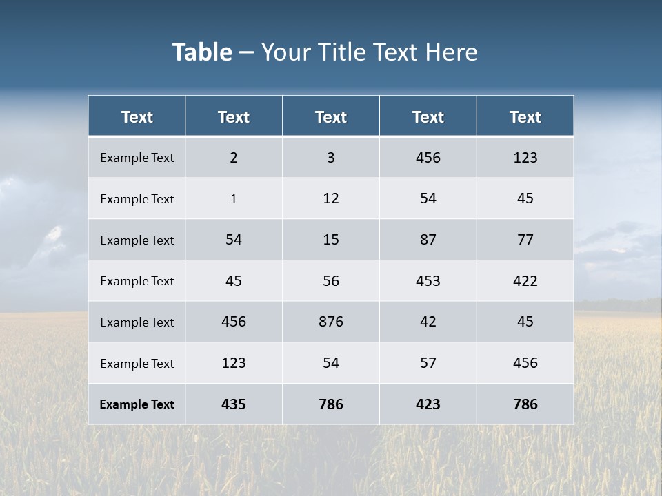A Large Field With A Lightning Bolt In The Sky PowerPoint Template