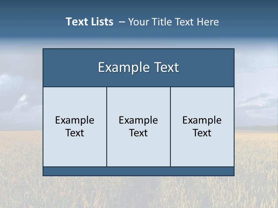 A Large Field With A Lightning Bolt In The Sky PowerPoint Template
