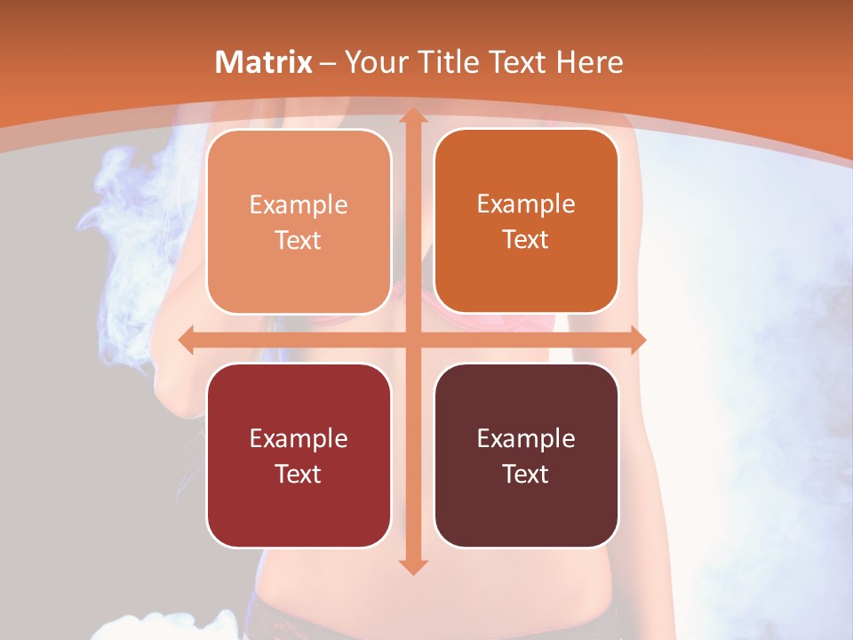 A Beautiful Woman In Lingerie Posing For A Picture PowerPoint Template