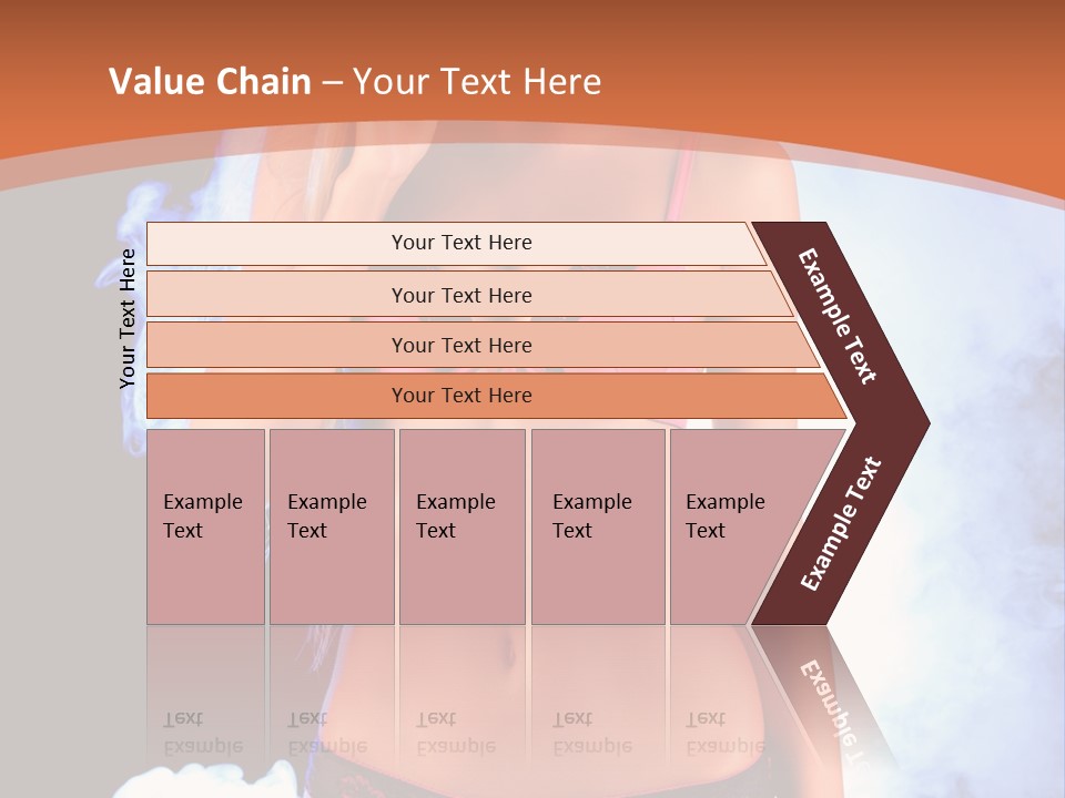 A Beautiful Woman In Lingerie Posing For A Picture PowerPoint Template