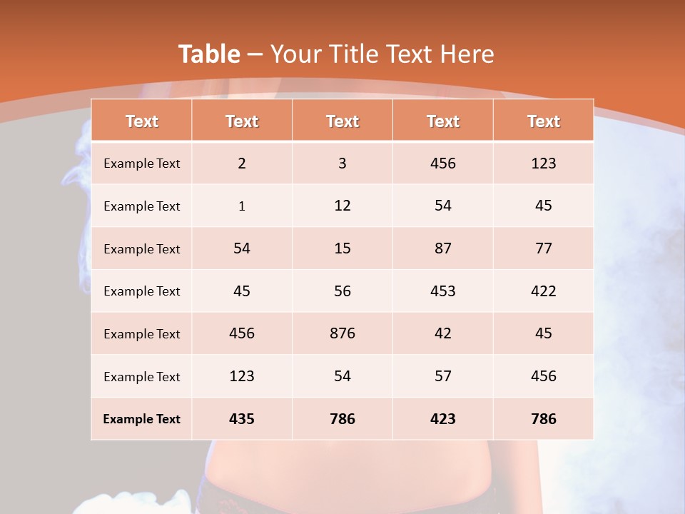 A Beautiful Woman In Lingerie Posing For A Picture PowerPoint Template