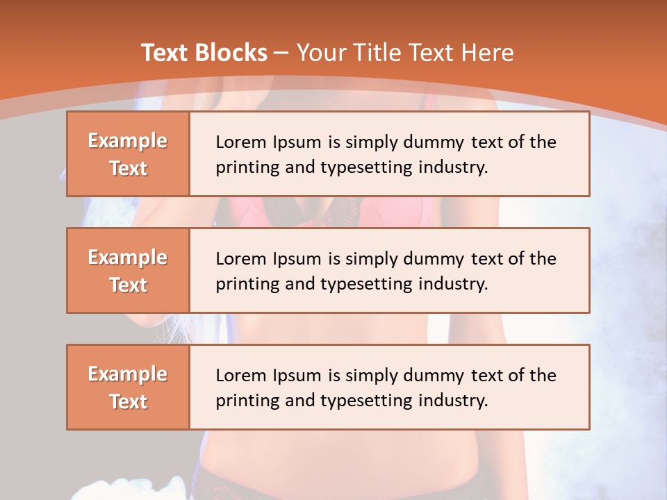 A Beautiful Woman In Lingerie Posing For A Picture PowerPoint Template