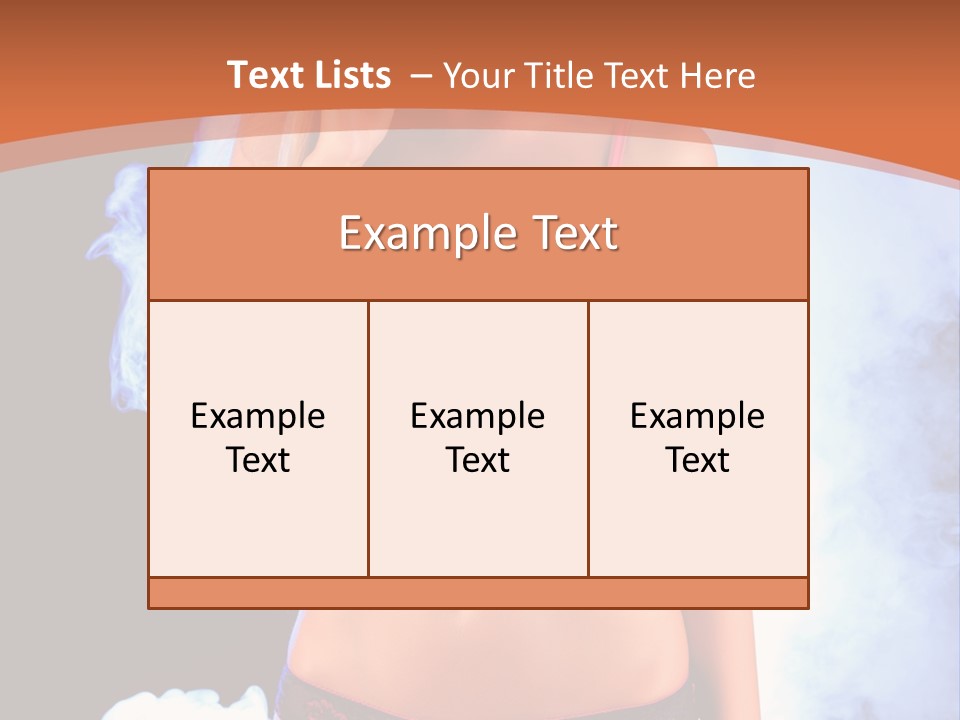 A Beautiful Woman In Lingerie Posing For A Picture PowerPoint Template