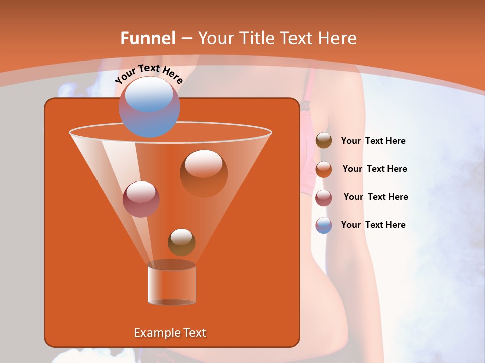 A Beautiful Woman In Lingerie Posing For A Picture PowerPoint Template