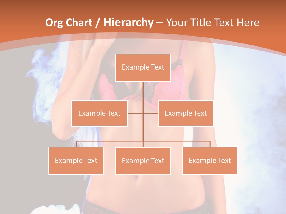 A Beautiful Woman In Lingerie Posing For A Picture PowerPoint Template