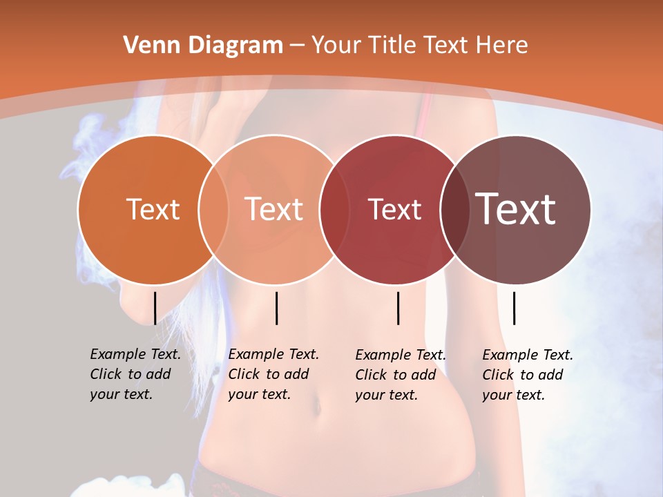 A Beautiful Woman In Lingerie Posing For A Picture PowerPoint Template