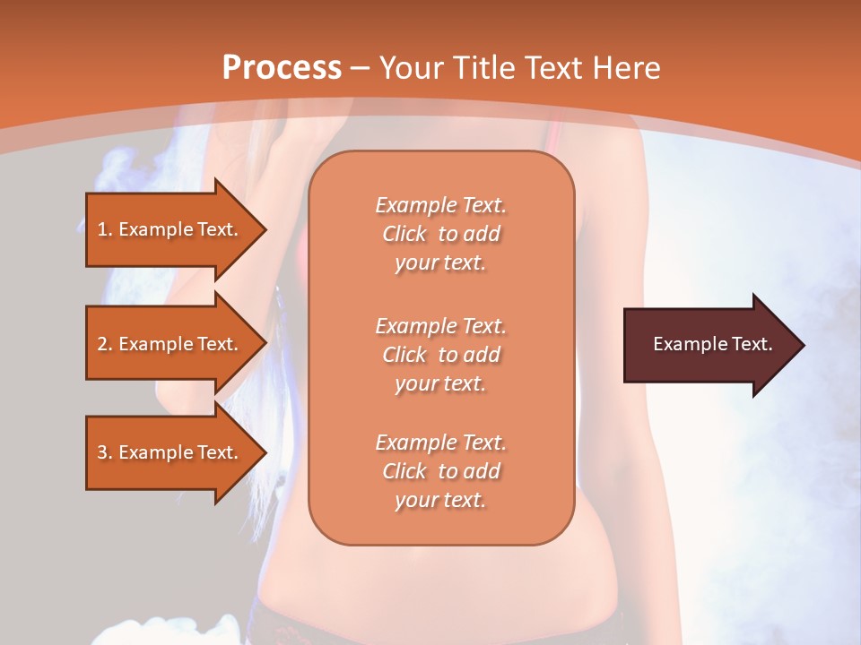 A Beautiful Woman In Lingerie Posing For A Picture PowerPoint Template