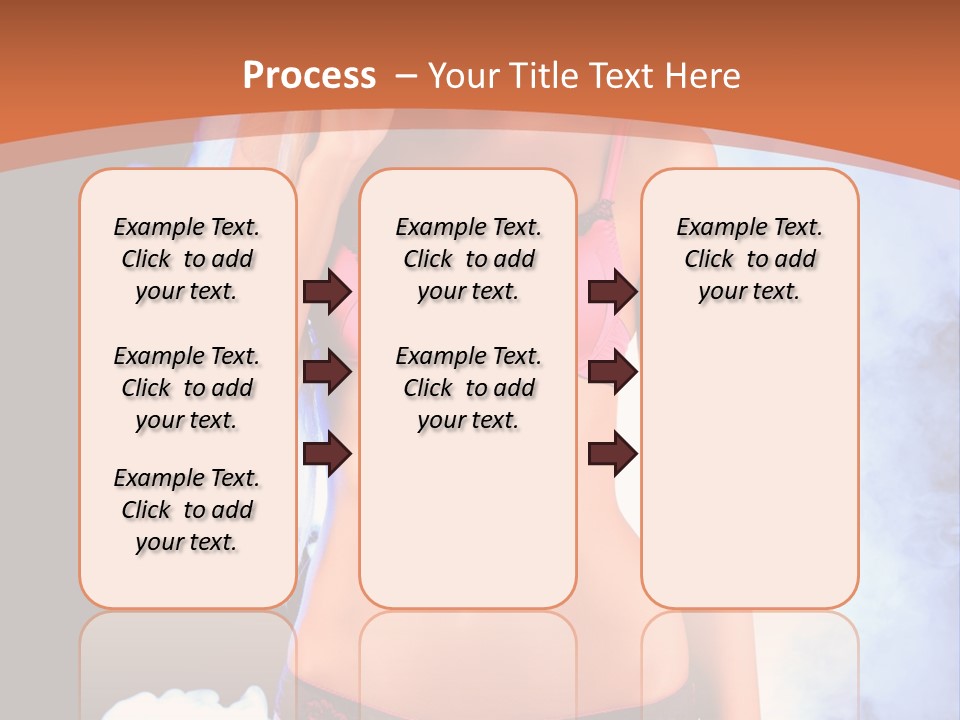A Beautiful Woman In Lingerie Posing For A Picture PowerPoint Template