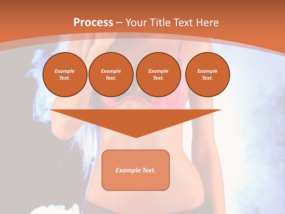 A Beautiful Woman In Lingerie Posing For A Picture PowerPoint Template