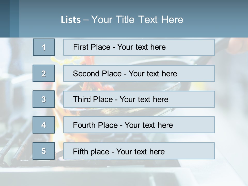A Person Cooking Food On A Stove With A Frying Pan PowerPoint Template