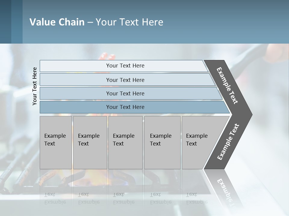 A Person Cooking Food On A Stove With A Frying Pan PowerPoint Template