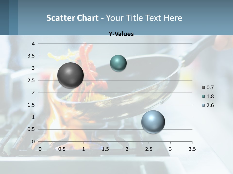 A Person Cooking Food On A Stove With A Frying Pan PowerPoint Template
