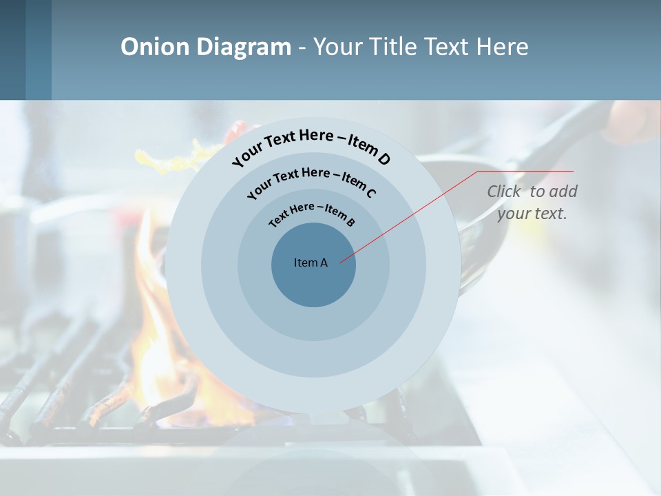 A Person Cooking Food On A Stove With A Frying Pan PowerPoint Template