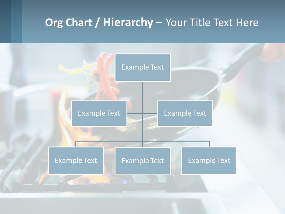 A Person Cooking Food On A Stove With A Frying Pan PowerPoint Template