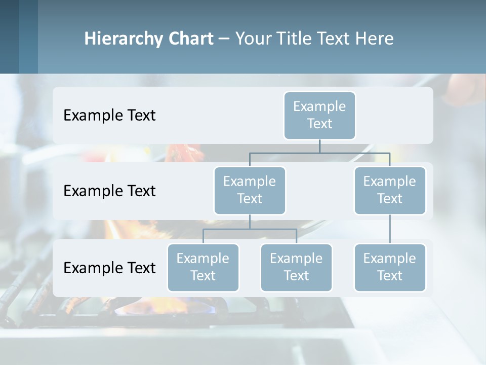 A Person Cooking Food On A Stove With A Frying Pan PowerPoint Template