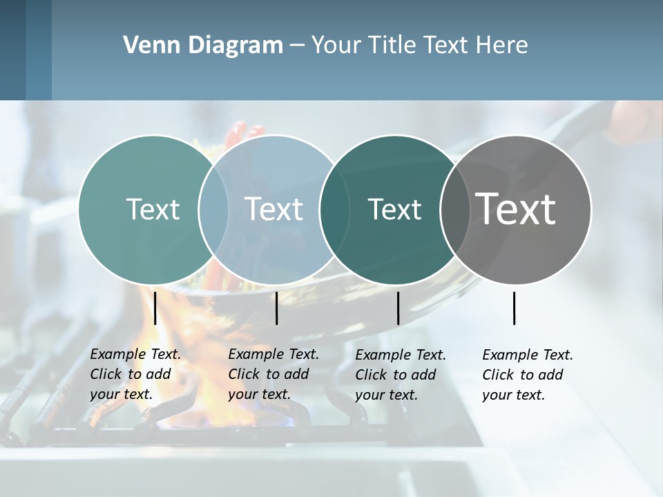 A Person Cooking Food On A Stove With A Frying Pan PowerPoint Template