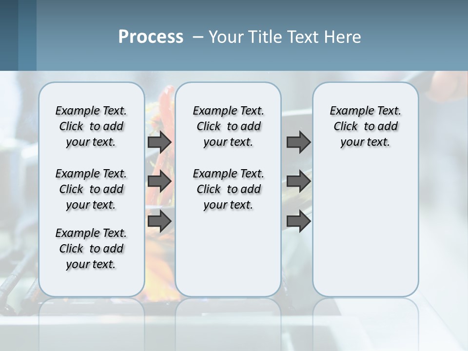 A Person Cooking Food On A Stove With A Frying Pan PowerPoint Template