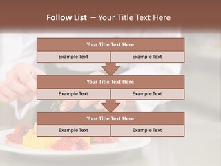A Person In A Chef's Uniform Preparing Food On A Plate PowerPoint Template