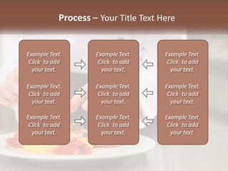 A Person In A Chef's Uniform Preparing Food On A Plate PowerPoint Template