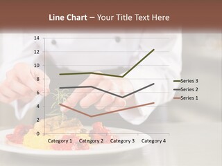 A Person In A Chef's Uniform Preparing Food On A Plate PowerPoint Template