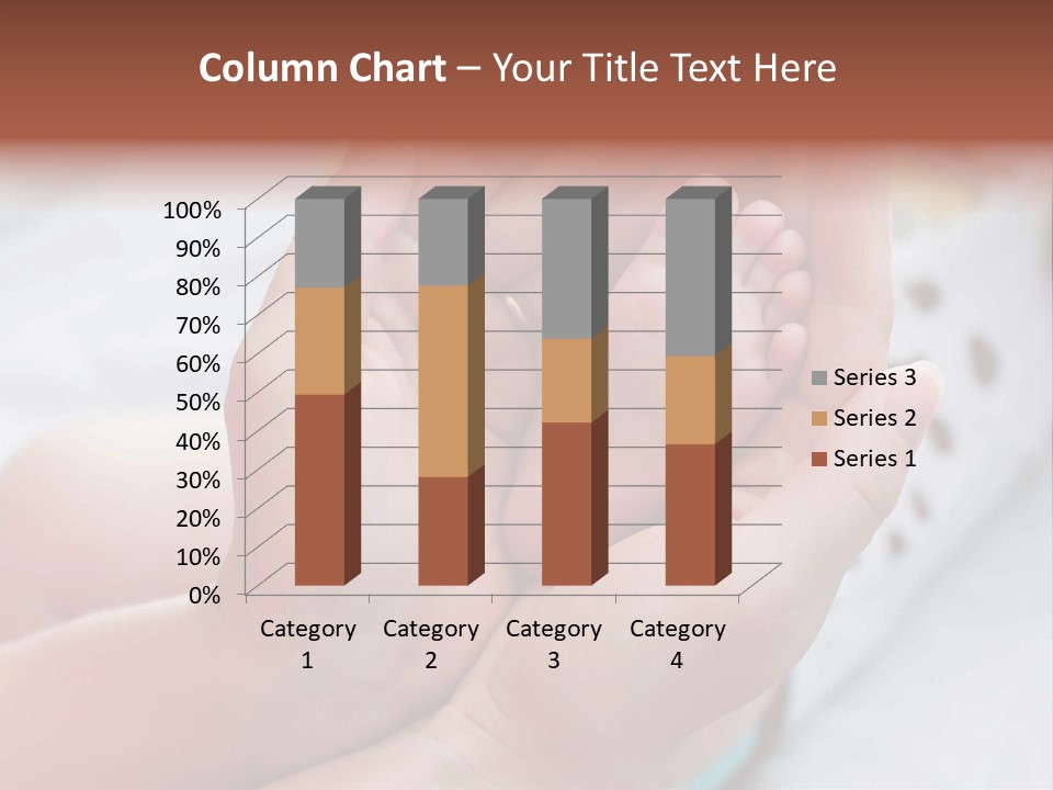 A Person Holding A Baby's Foot In Their Hands PowerPoint Template