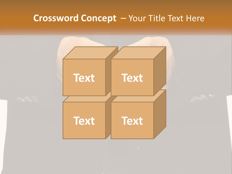 A Man In A Suit Making A Heart Shape With His Hands PowerPoint Template