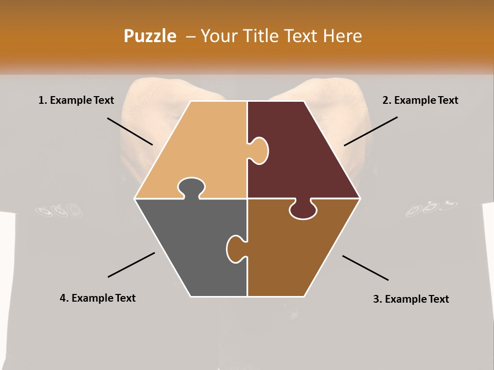 A Man In A Suit Making A Heart Shape With His Hands PowerPoint Template