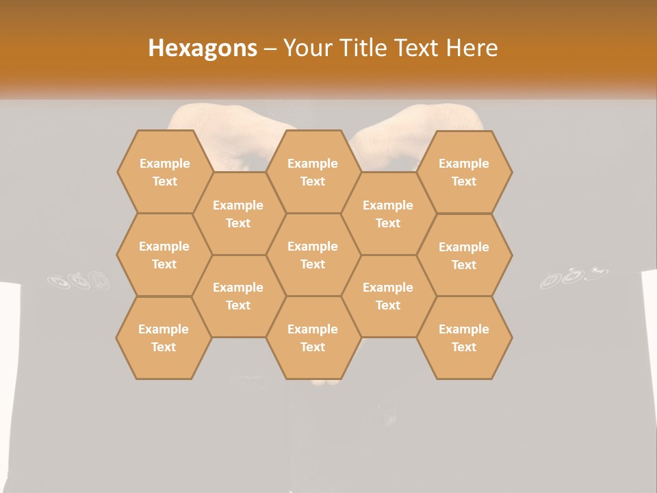 A Man In A Suit Making A Heart Shape With His Hands PowerPoint Template