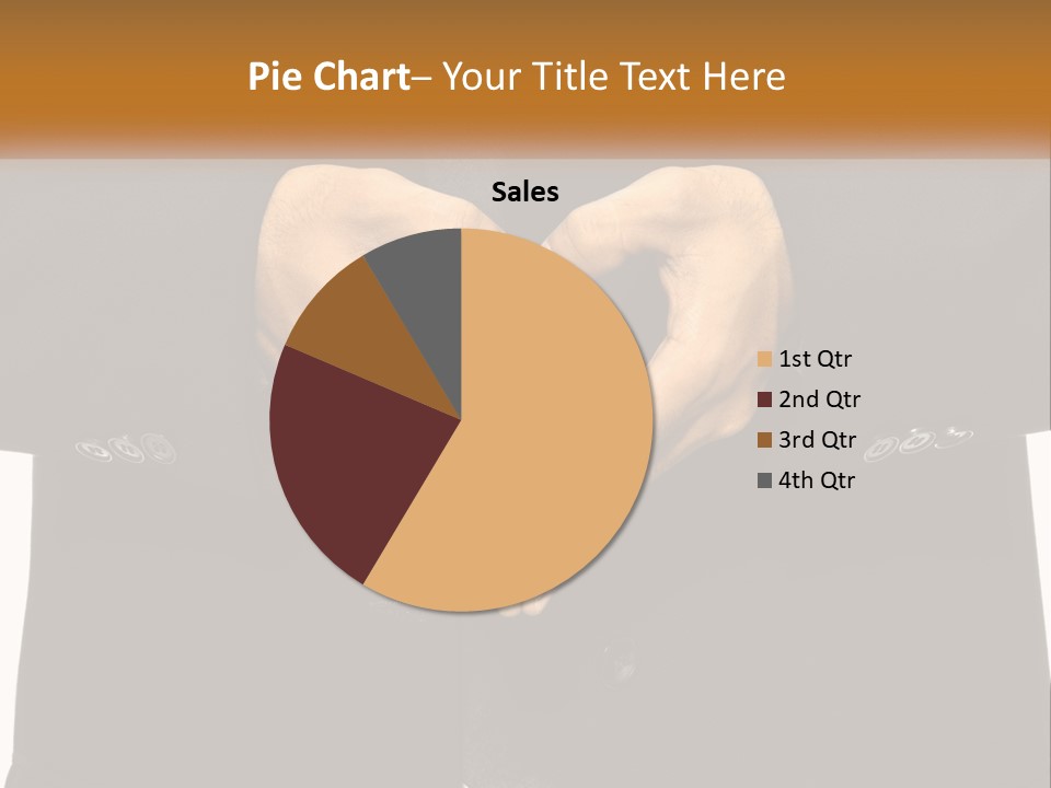 A Man In A Suit Making A Heart Shape With His Hands PowerPoint Template