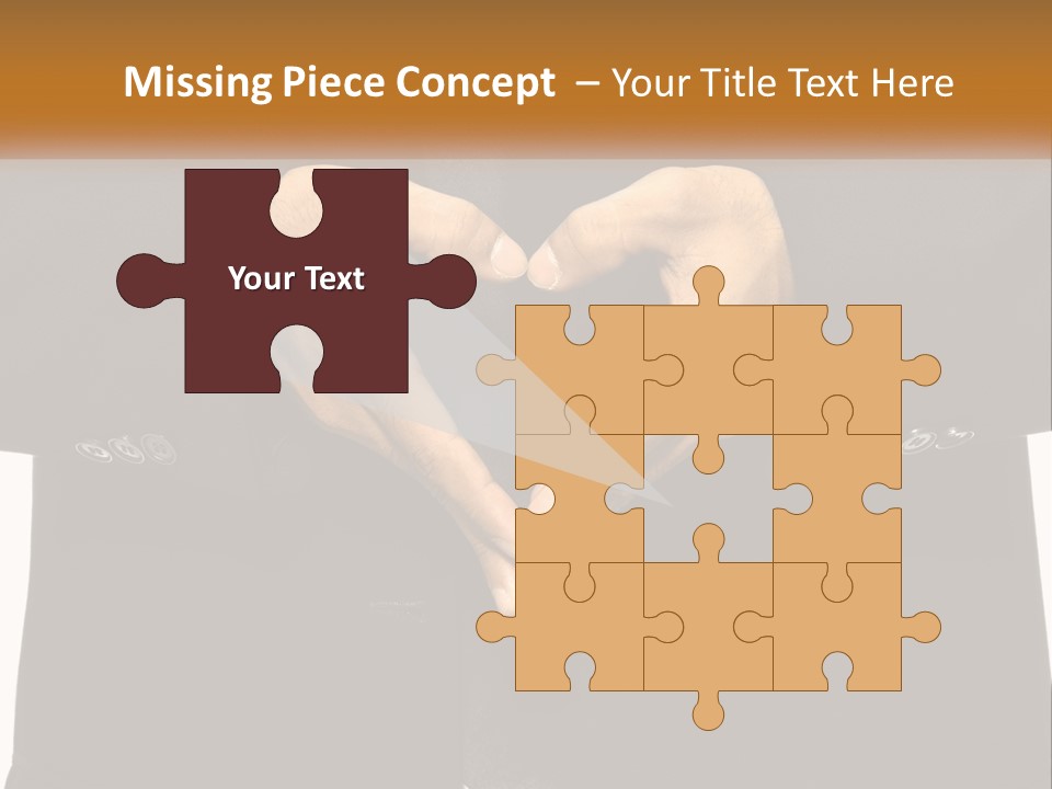 A Man In A Suit Making A Heart Shape With His Hands PowerPoint Template