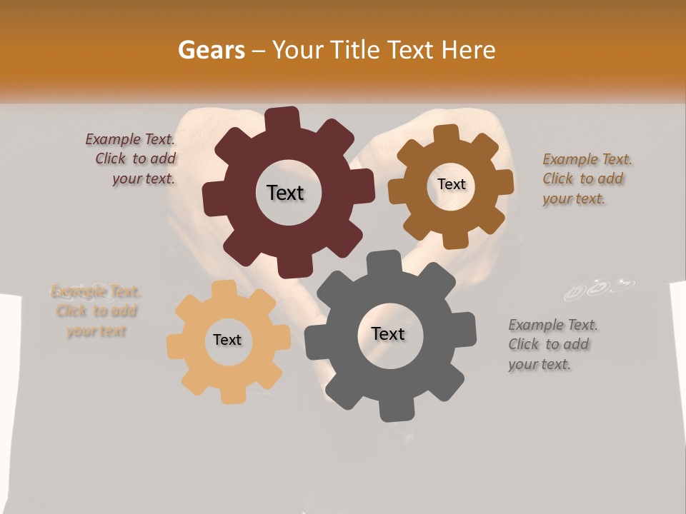 A Man In A Suit Making A Heart Shape With His Hands PowerPoint Template