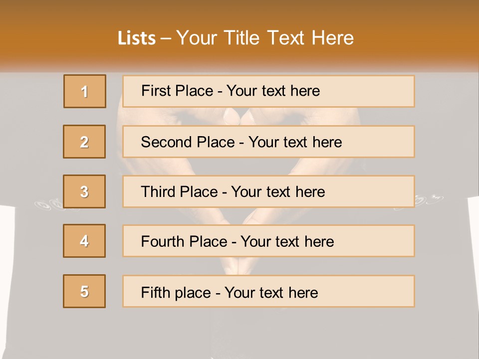 A Man In A Suit Making A Heart Shape With His Hands PowerPoint Template