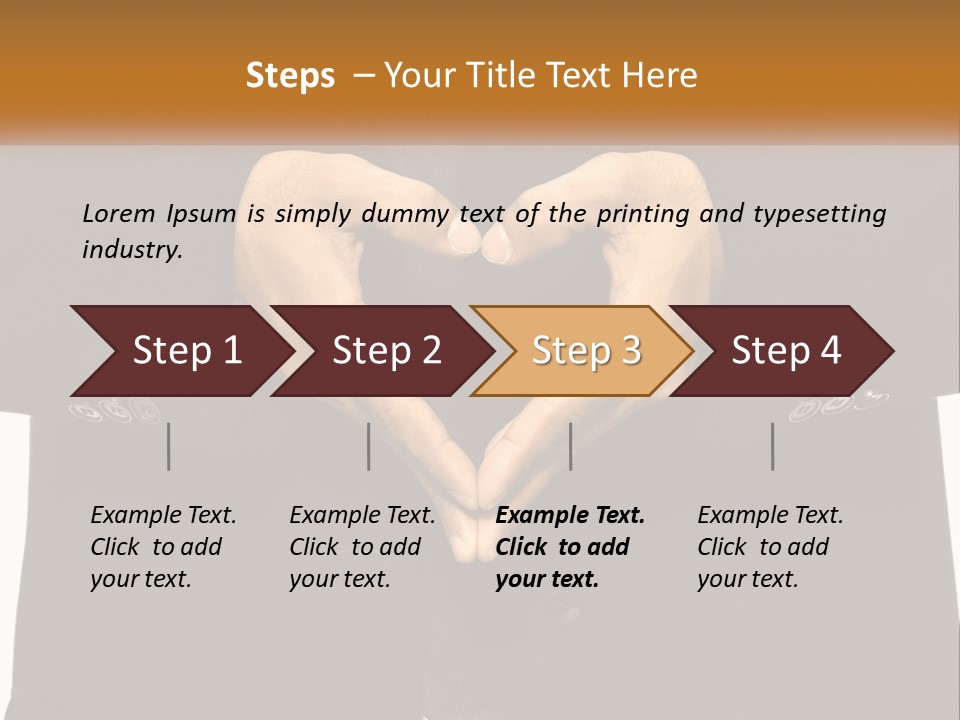 A Man In A Suit Making A Heart Shape With His Hands PowerPoint Template