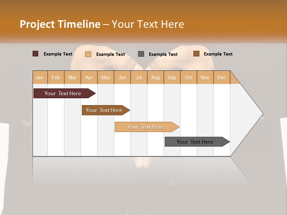 A Man In A Suit Making A Heart Shape With His Hands PowerPoint Template