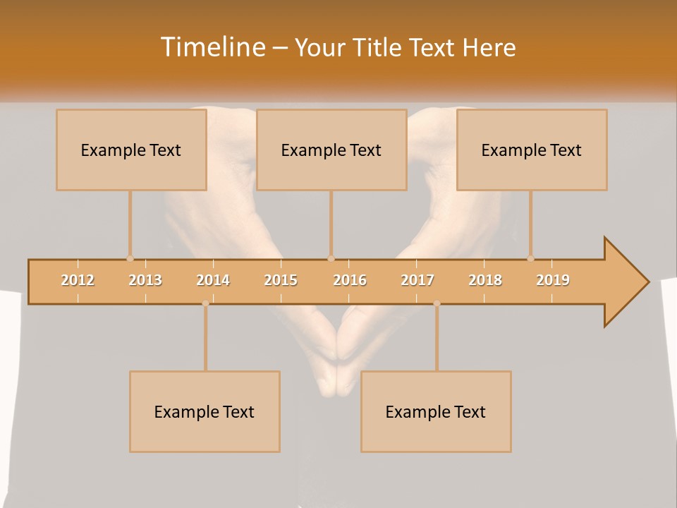 A Man In A Suit Making A Heart Shape With His Hands PowerPoint Template