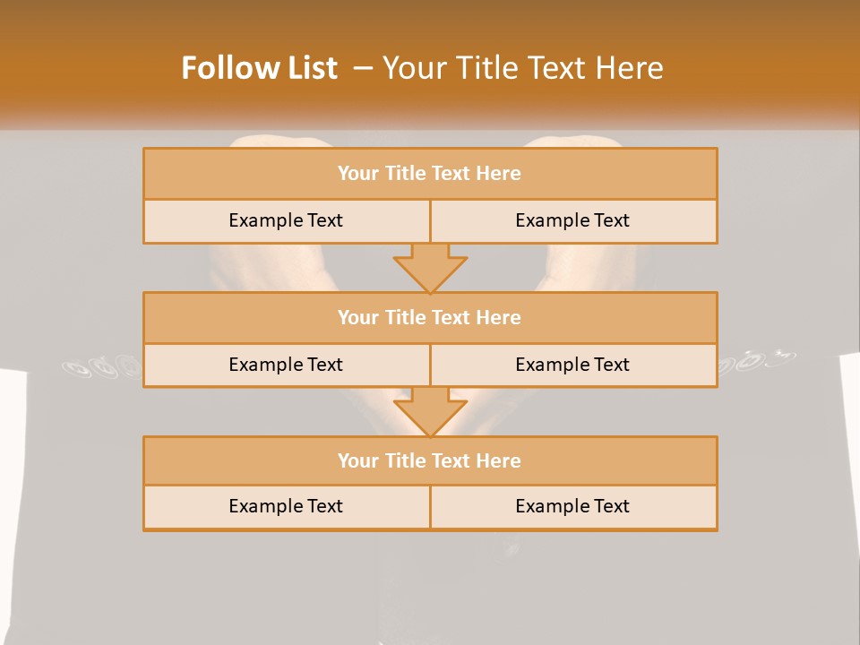 A Man In A Suit Making A Heart Shape With His Hands PowerPoint Template