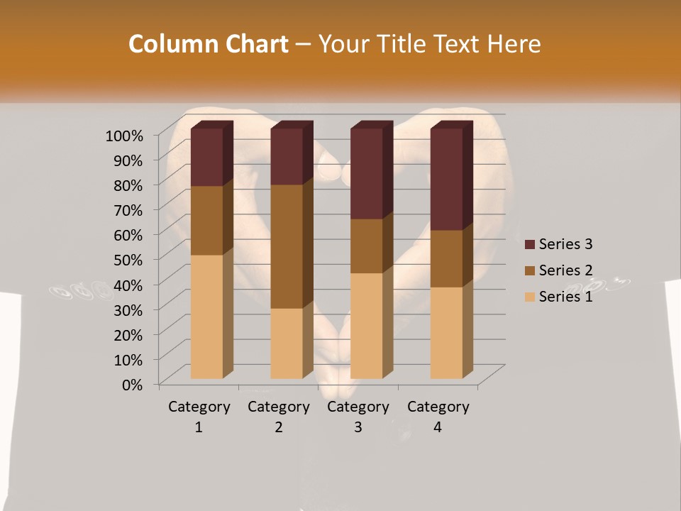 A Man In A Suit Making A Heart Shape With His Hands PowerPoint Template