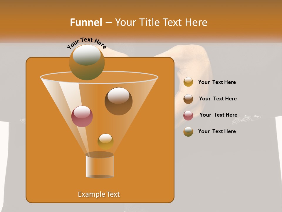 A Man In A Suit Making A Heart Shape With His Hands PowerPoint Template