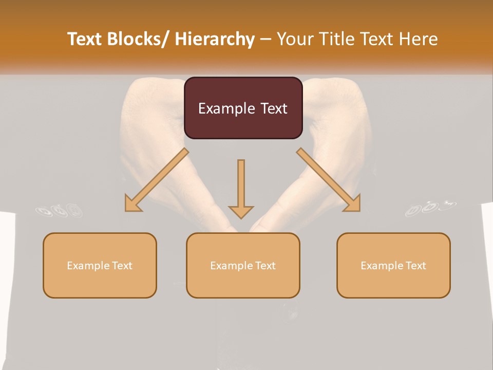 A Man In A Suit Making A Heart Shape With His Hands PowerPoint Template