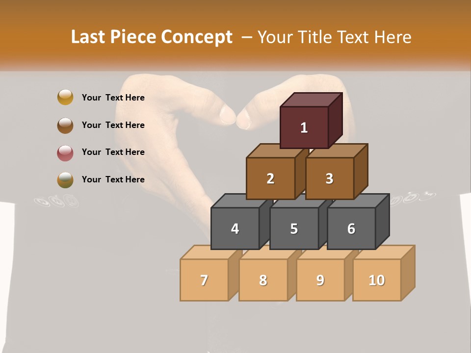 A Man In A Suit Making A Heart Shape With His Hands PowerPoint Template